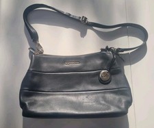 Beautiful Black Real Leather RJR John Rocha Handbag with Charm