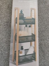 Bamboo 3-Tier Bathroom Storage