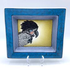 Small Parrot Bird Ceramic Dish