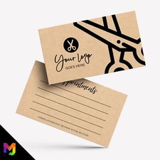 Kraft Appointment Cards Eco Recyclable | Hairdresser Hair Salon Business 01