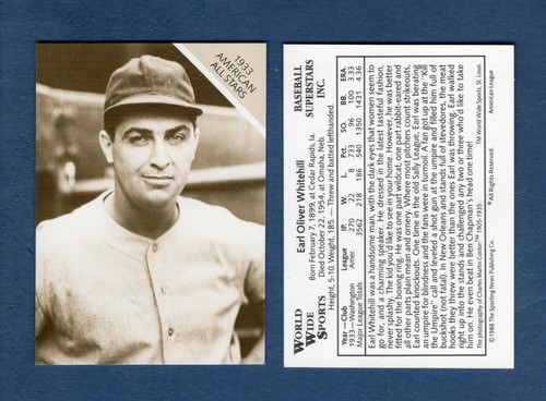 Earl whitehill senators - earl, &