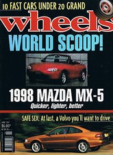 WHEELS Jun 97 Scoop MX5 C70 CLK320 Z3 SLK 230 NSX Lexus LS400 Sovereign 4.0 735i