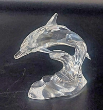 Swarovski Crystal Dolphin on a Wave (1995 - 11) - 190365 - Retired - Unboxed
