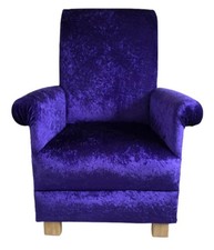 Purple Crushed Velvet Fabric