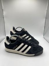 Adidas Originals AS 520 Suede Black White Trainers Size UK 8 EU 42