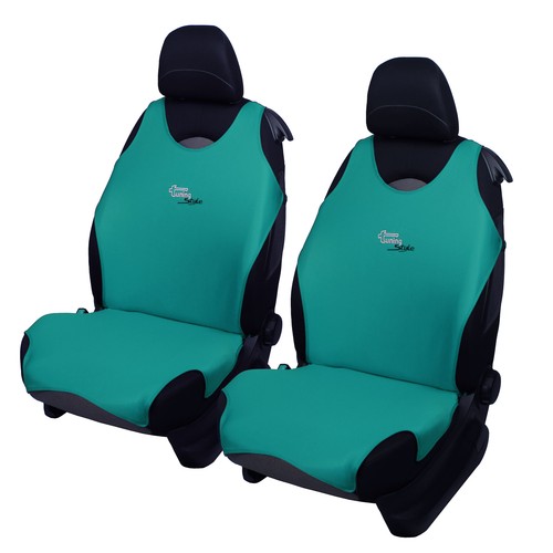 Green car seat covers - 2,