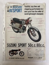 Suzuki M15 S31 K10 S30 S32 T10 Classic Motorcycles Brochure 1964 50 cc- 250 cc