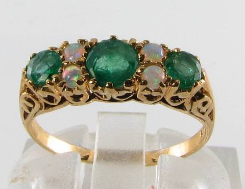Large 9ct gold emerald opal - 9ct,