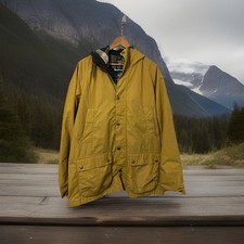 burberry Wax Hooded Coat XL