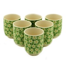 Herbal Tea Cup - Green Daisy x