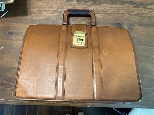 Rare coach briefcase - briefcase, leather