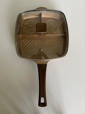 Tower 3-in-1 Cast Grill Pan with Easy Clean Non-Stick Ceramic Coating 28 cm Gold