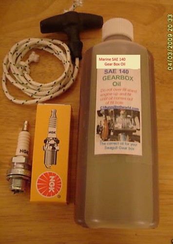 Spark plug oil pull cord - ,