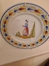 Herriot Quimper Faience Plate
