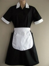 Vintage New Professional English Maid Uniform Dress Rocky Horror Magenta Size 6