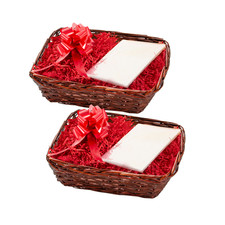 Set of 2 Wicker Gift Baskets