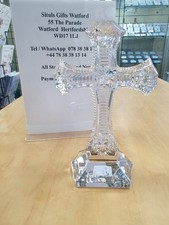 Waterford Crystal Brand New : Standing Cross Height 25cm /10"