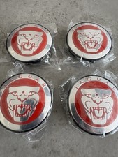 4x Wheel Center Cap 58mm Hub Caps XJ XJR XK XF X S Type Growler Red Fit Jaguar