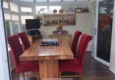 Solid Wood Table Only, top Is As Seen In Photos ,6 Ft X 3 Ft Very Very Heavy