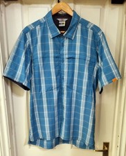 Lowe Alpine Short Sleeve Shirt - Large - Blue Chess