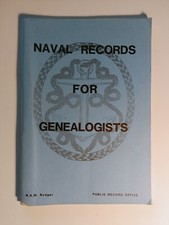 Naval Records For Genealogists N.A.M. Rodger Public Record Office 1984 paperback