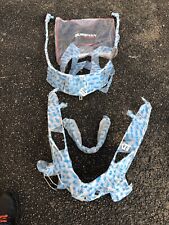 SUZUKI BURGMAN 125  Raja crash bars crash protectors set Chrome Floor mat