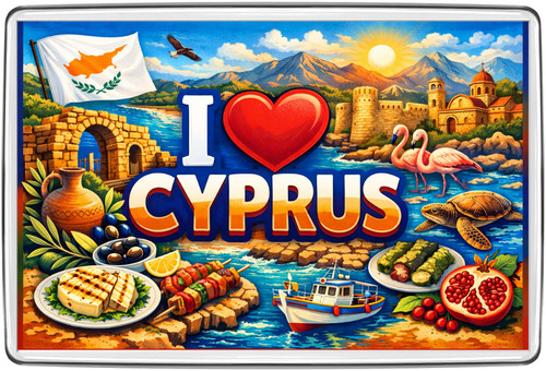 Love cyprus fridge magnet - love,