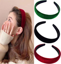 3 Pcs Velvet Wide Headbands