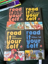Ladybird: Read It Yourself  - x5 Vintage HB Matte Books -  (1979-1982)