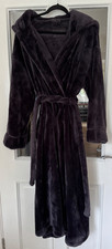 FAB ROSIE AUTOGRAPH PURPLE HOODED SOFT FEEL PLUSH DRESSING GOWN SIZE 20/22 LONG!