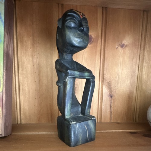 Hand carved tribal wooden - tribal,