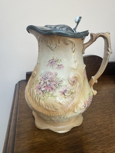 Antique ceramic pitcher - ceramic,
