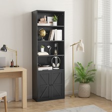 Black Tall Bookcase Display