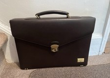 Antler Vintage Black Leather Briefcase