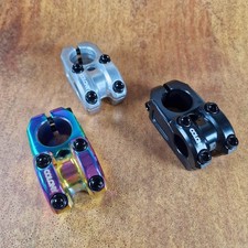 Colony EXON V2 Stem 40mm Flatland Stem Black Polished Rainbow / Oil Slick