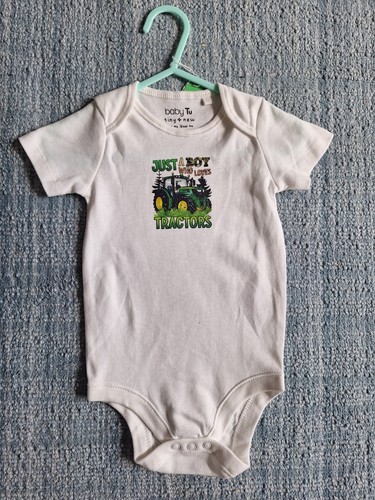 John deere tractor babygrow - tractor,