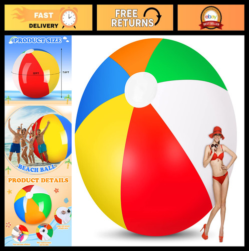 Giant 12ft inflatable rainbow - giant,