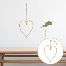 Rattan Hearts Wall Hanging