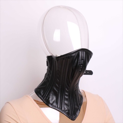 Faux leather neck - faux, collar