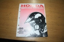 1986 HONDA TRX250 TRX250R FOURTRAX SERVICE MANUAL