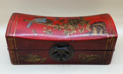 Vintage chinese wood lacquer - wood, &