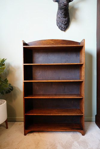 Antique slim open bookcase - antique,