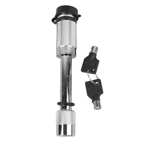 Tow hitch receiver lock white - tow,