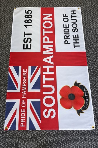 Southampton football flag 5ft - football,