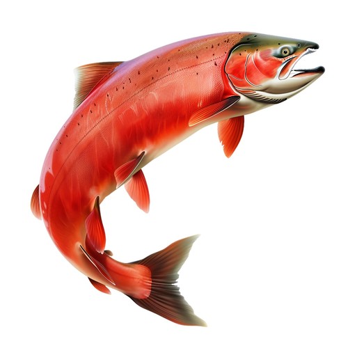 Sticker salmon car - x,