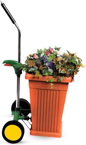Red plant pot dolly - pot, duty