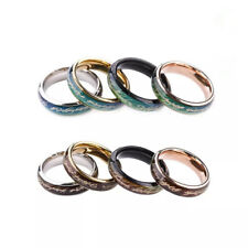 Titanium Steel 6mm Lord of the Rings Band Color Changing Mood Ring Mens & Womens