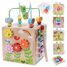 Wooden Activity Cube |
