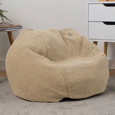 Kids teddy fleece bean bag - bean,
