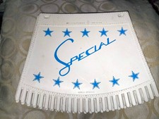 vintage lambretta special rare blue mudflap by metalplast italy unused